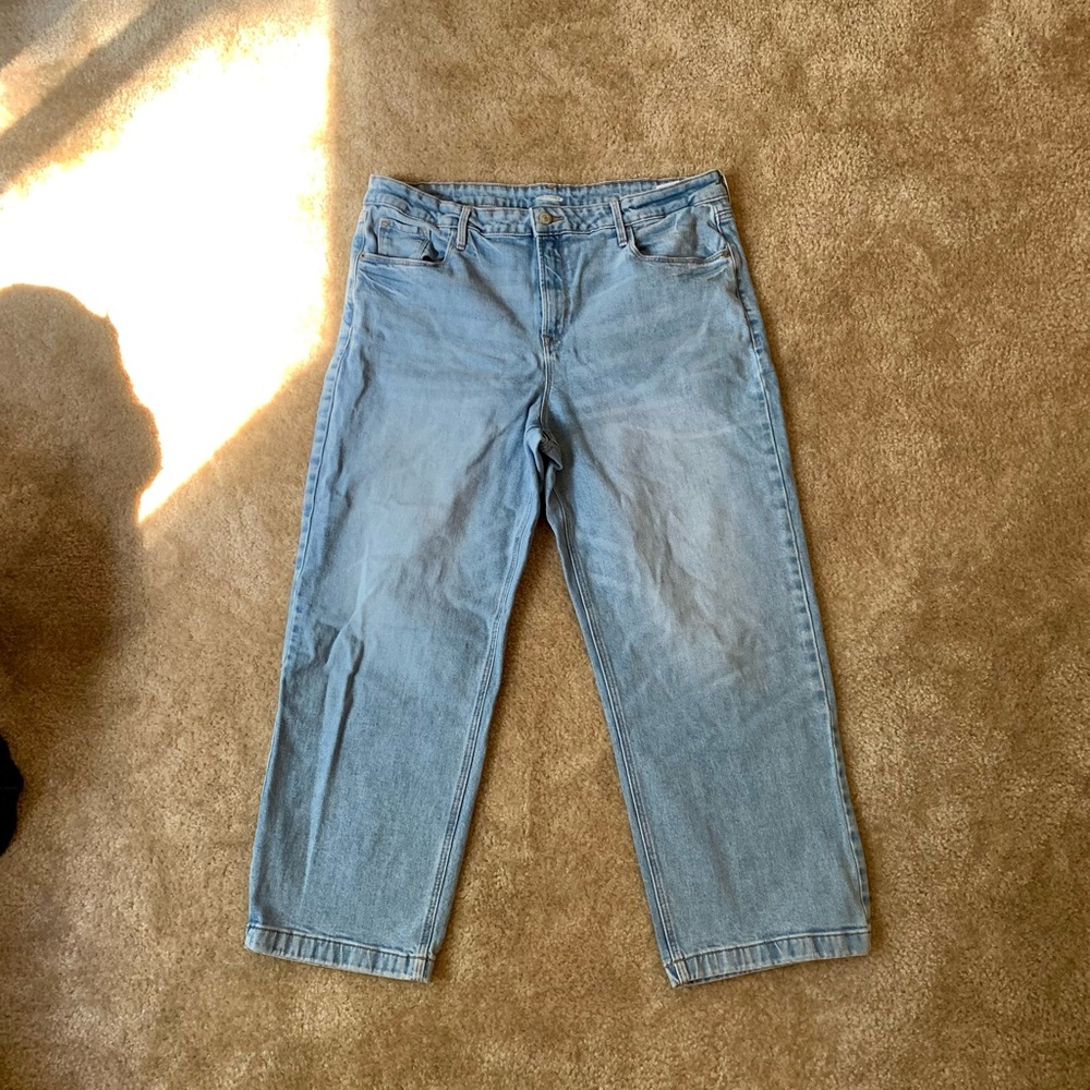 Old Navy Straight Wide Leg Jeans 16